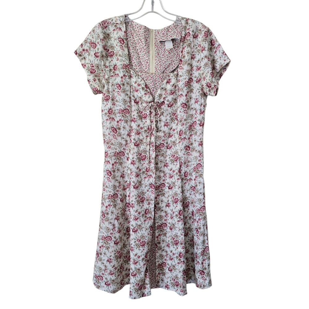 Vintage ANOTHET TIME  Y2K‎ Dress FLoral Print Size 8 Cottagecore Friends